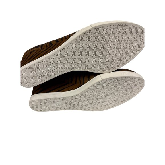 Linea Paolo Women's Wedge Bootie Sneaker Calf Hair Tiger Stripe Zip Size 12 NEW - Picture 10 of 12